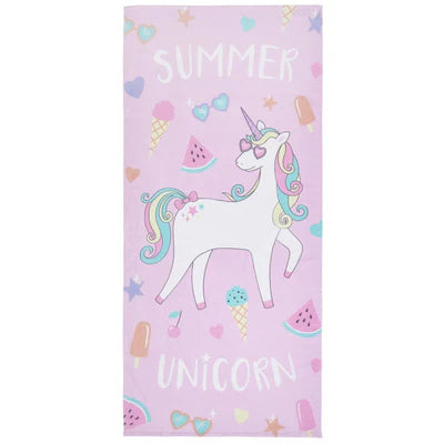 Summer Unicorn Beach Towel by Catherine Lansfield