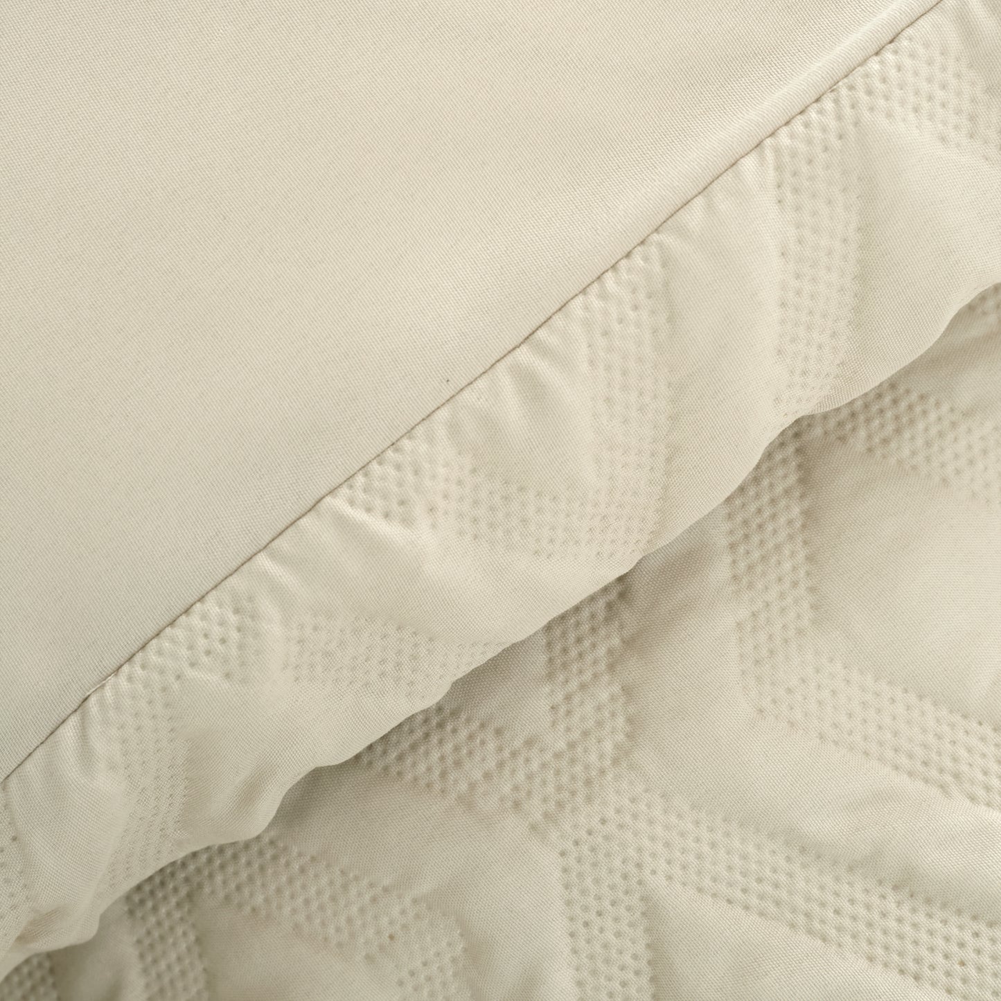 Jacob Geo Soft Touch Duvet Cover Set in Natural by Catherine Lansfield