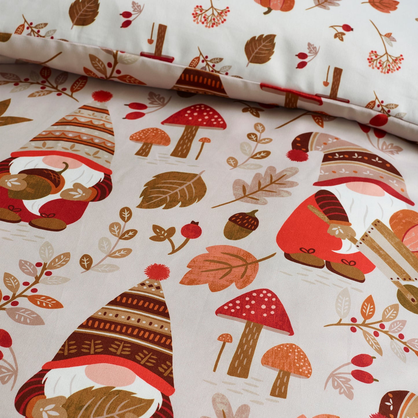 Woodland Gonks So Soft Reversible Duvet Cover Set by Catherine Lansfield
