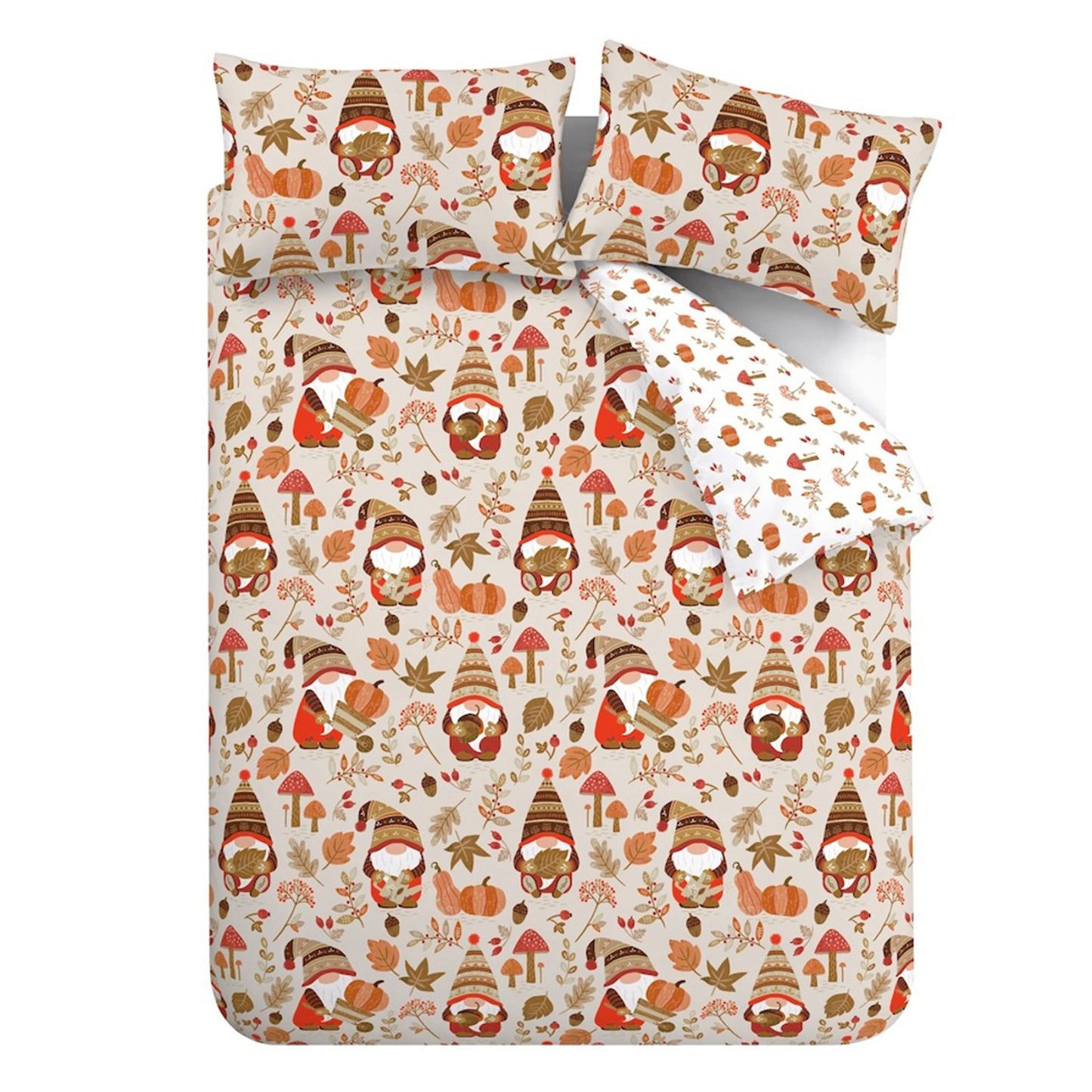 Woodland Gonks So Soft Reversible Duvet Cover Set by Catherine Lansfield