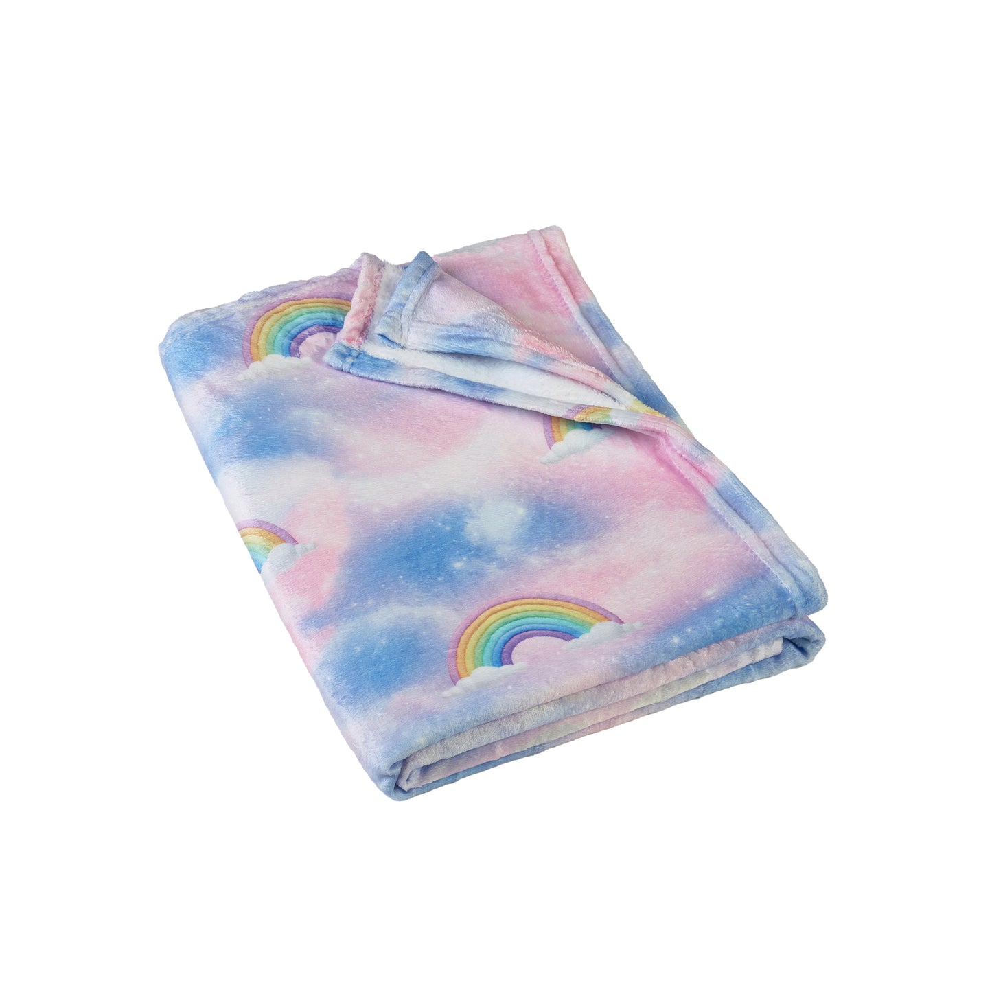 Catherine Lansfield Pink Candy Unicorn Cosy Fleece Blanket Throw
