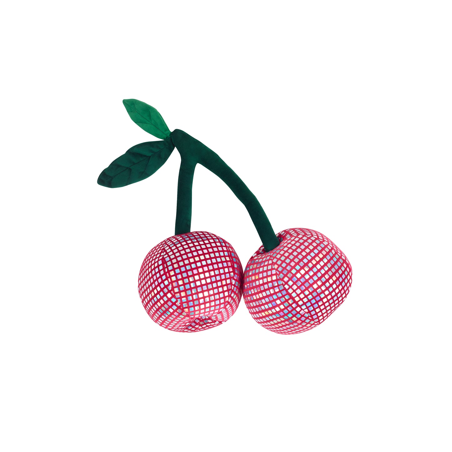 Catherine Lansfield Pink Disco Cherries 3D Shaped Cushion