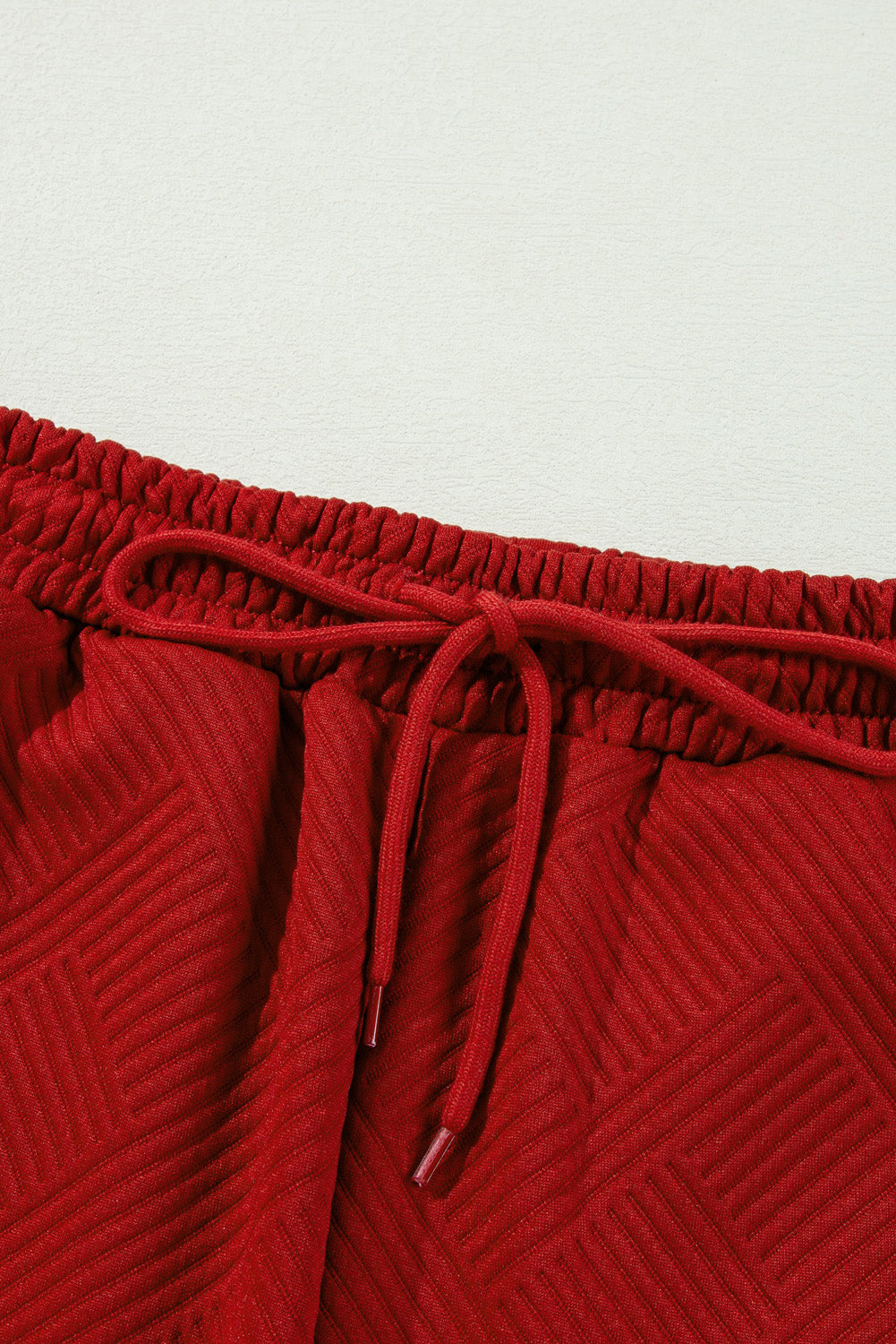 Textured Loose Slouchy Long Sleeve Top and Pants Set