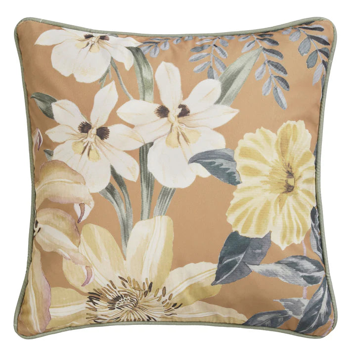 Sagara Filled Cushion by Soiree in Gold