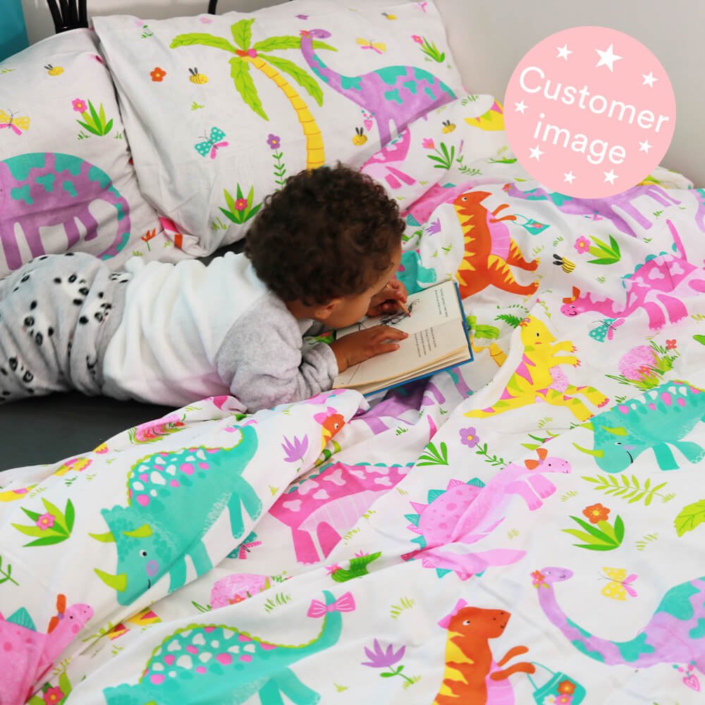 Daisy Dino Dinosaur Duvet Cover Set
