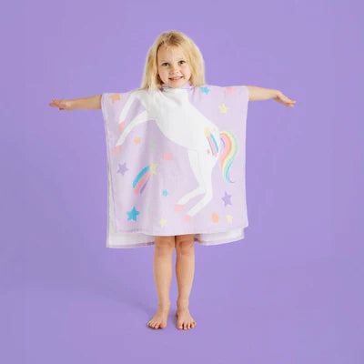 Unicorn Hooded Towel Poncho