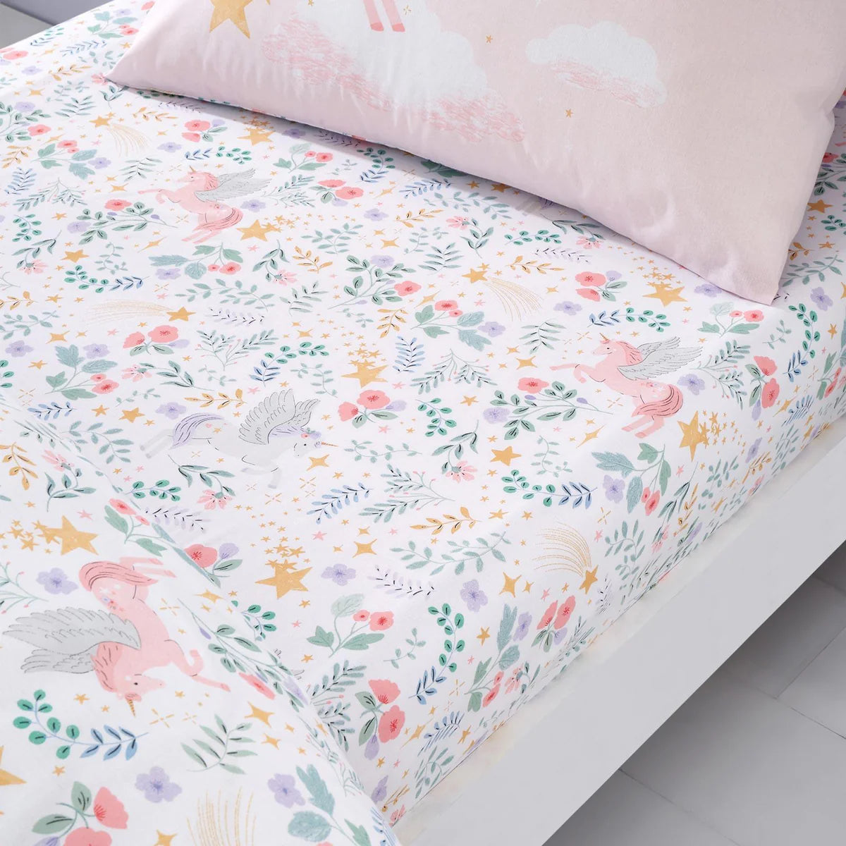 Fairytale Unicorn Fitted Sheet by Catherine Lansfield