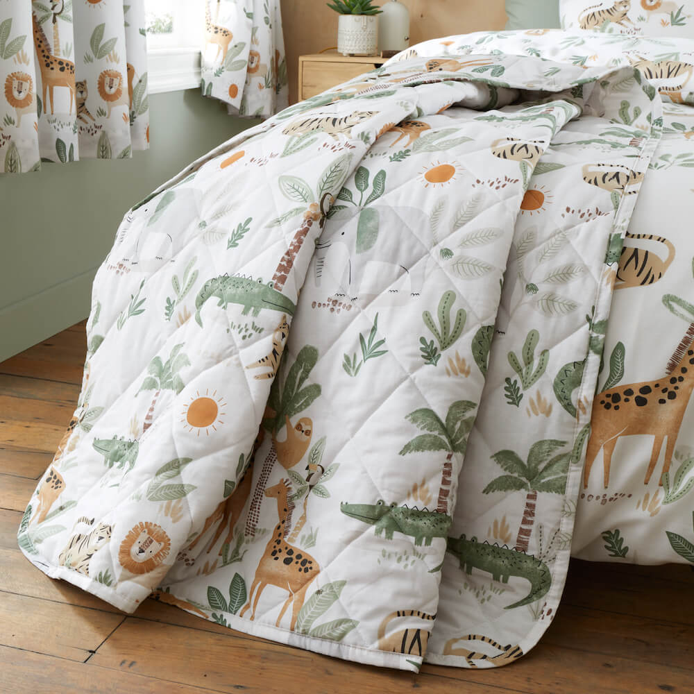 Jungle Safari Quilted Throw