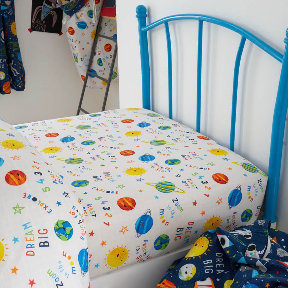 Space Explorer Fitted Sheet