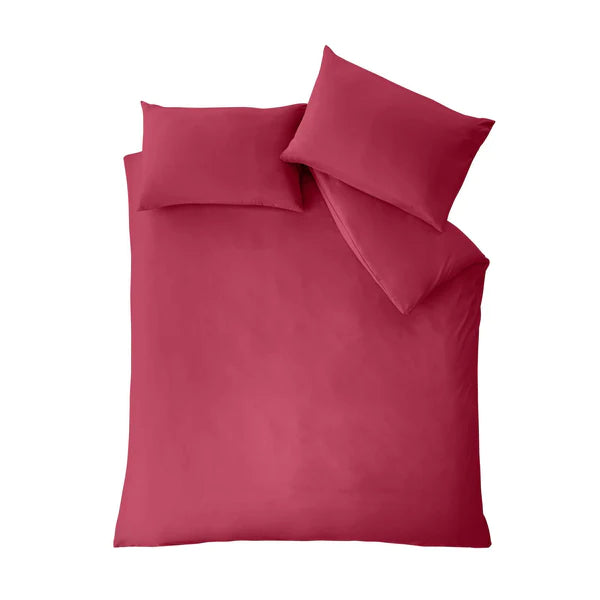 So Soft Non Iron Duvet Cover Set Hot Pink by Catherine Lansfield