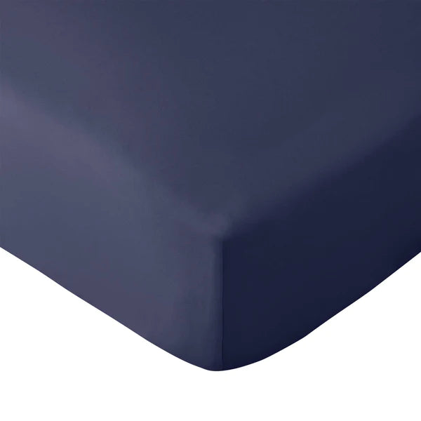 So Soft Non Iron Fitted Sheet Navy