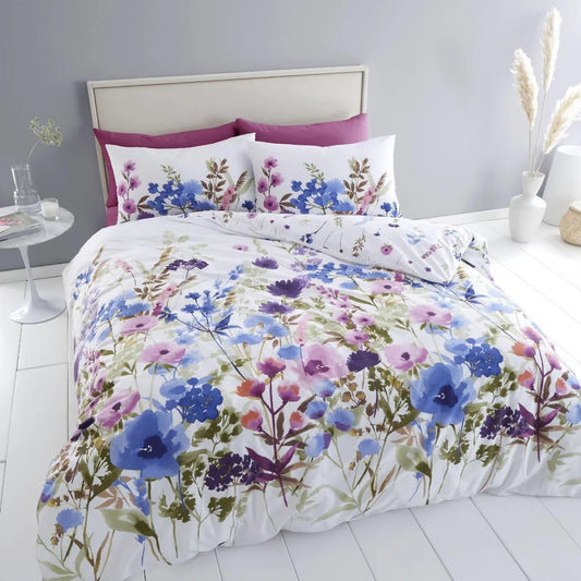 Countryside Floral Reversible Duvet Cover Set by Catherine Lansfield