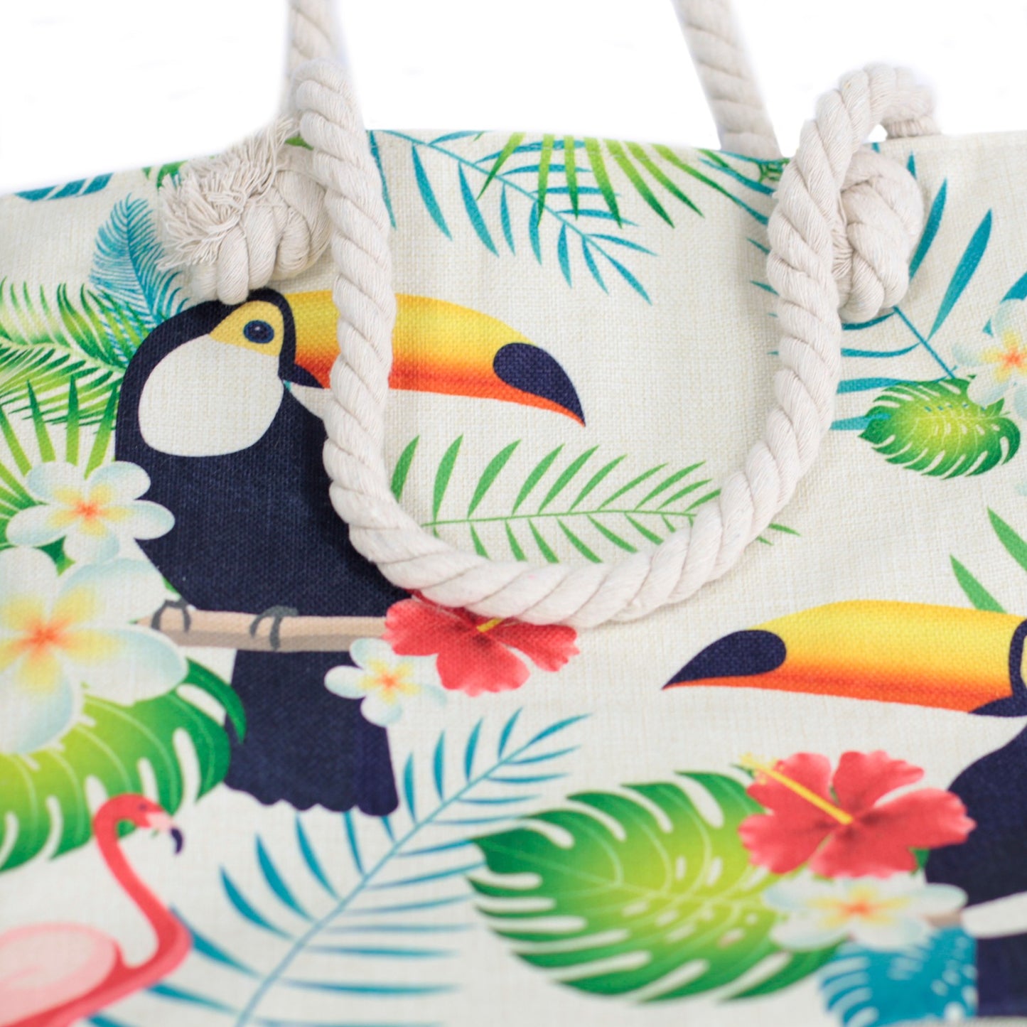 Tropical Toucan Rope Handle Bag