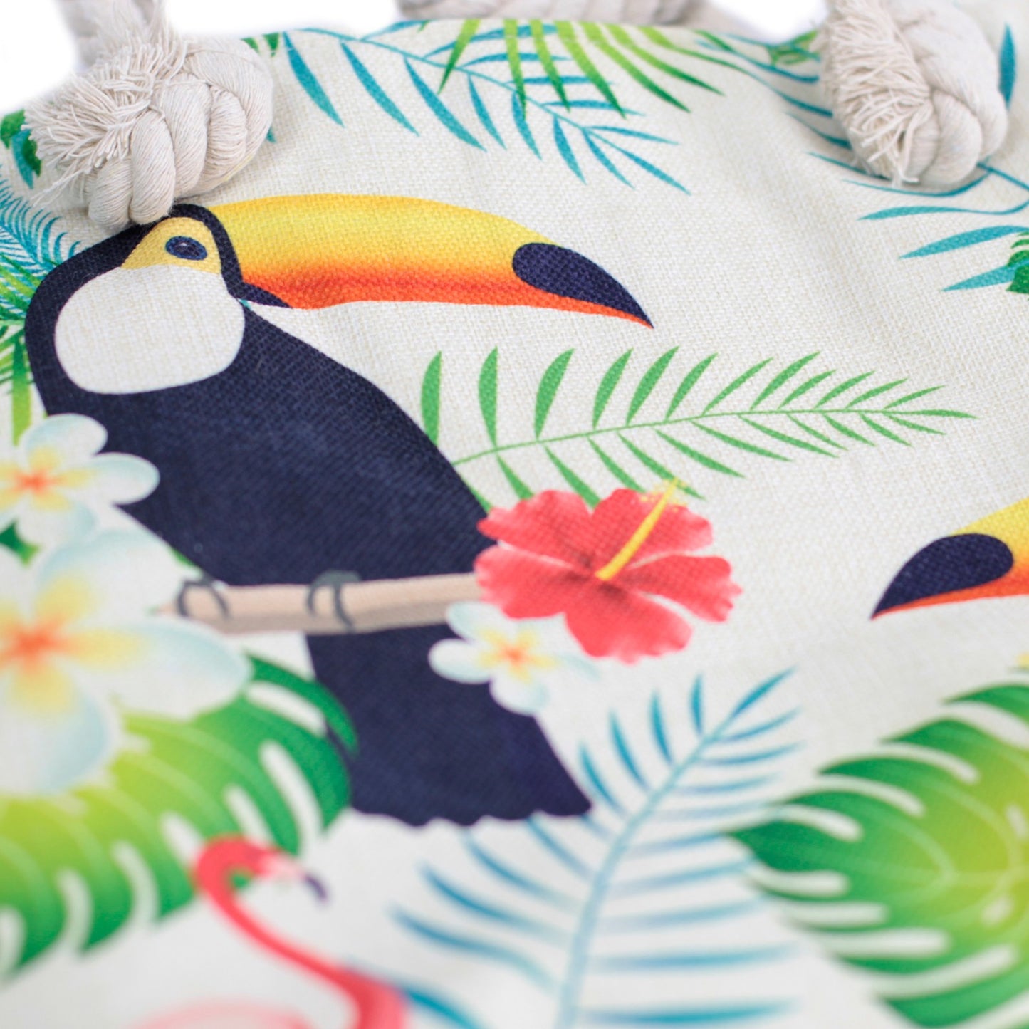 Tropical Toucan Rope Handle Bag