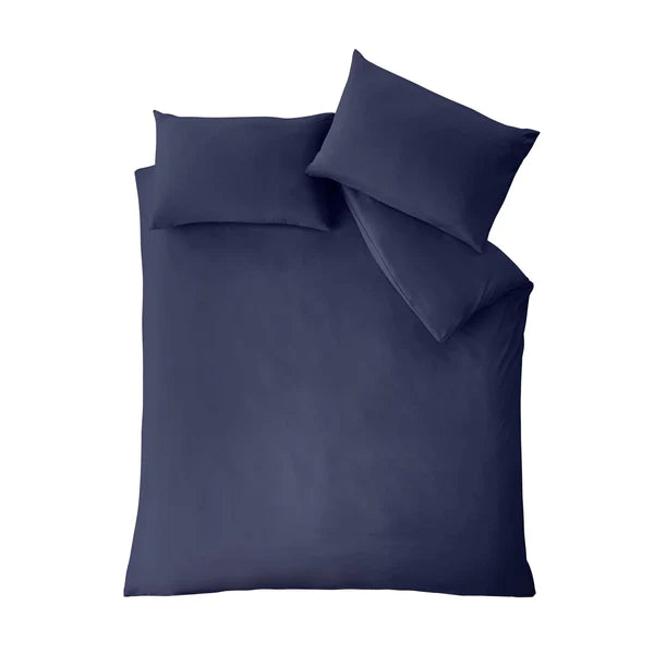 So Soft Non Iron Duvet Cover Set Navy by Catherine Lansfield