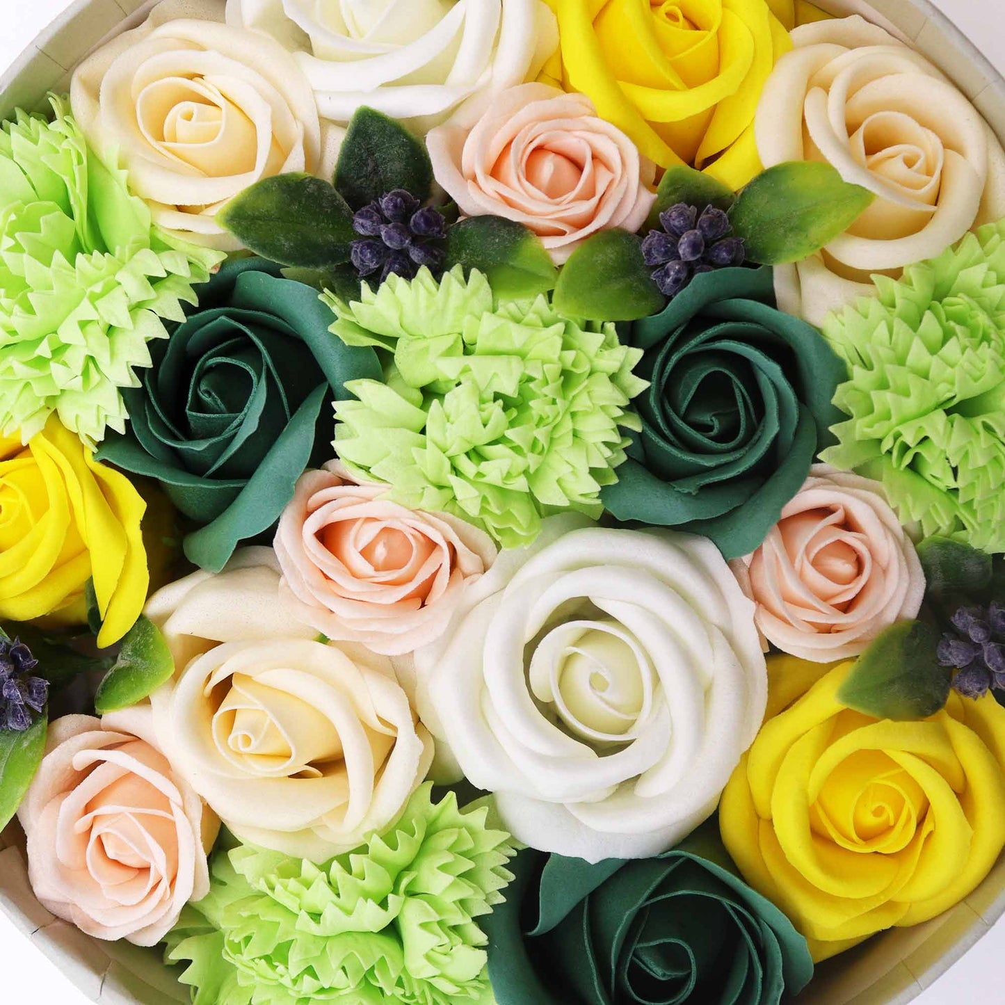 Round Box - Spring Celebrations - Yellow & Greens