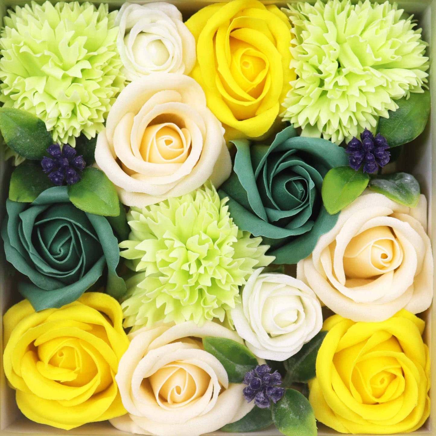 Square Box - Spring Celebrations - Yellow & Greens