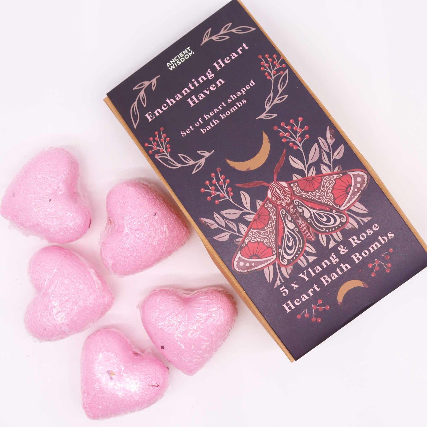 Enchanting Heart Heaven Heart Bath Bombs Gift Set