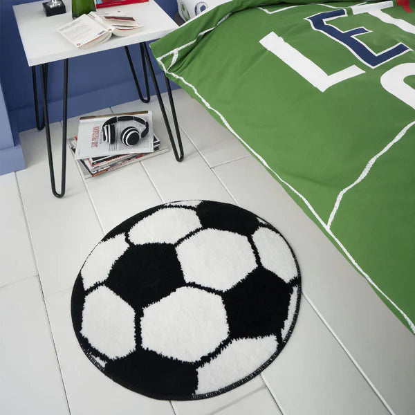 It's a Goal Football Shaped Rug