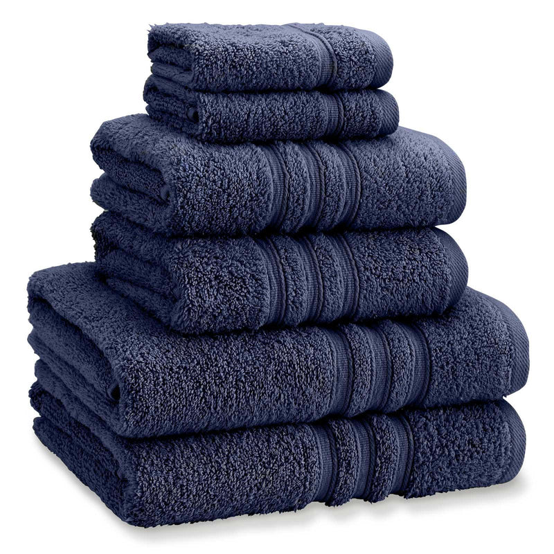 Zero Twist 6 Piece Towel Bale Set in Navy by Catherine Lansfield