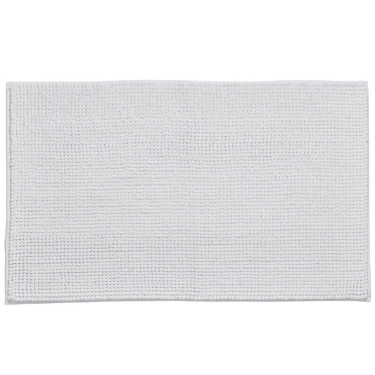 Bobble Textured Bath Mat White