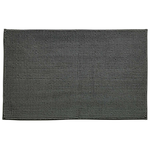 Bobble Textured Bath Mat Charcoal