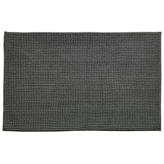 Bobble Textured Bath Mat Charcoal