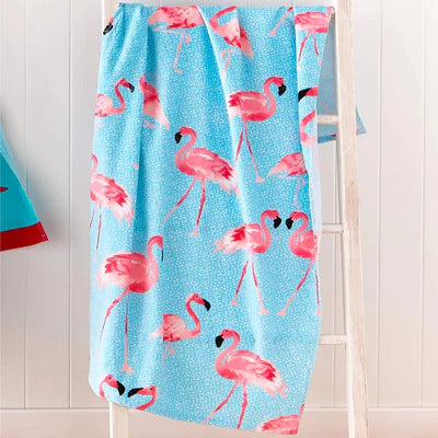 Flamingo Beach Towel by Catherine Lansfield