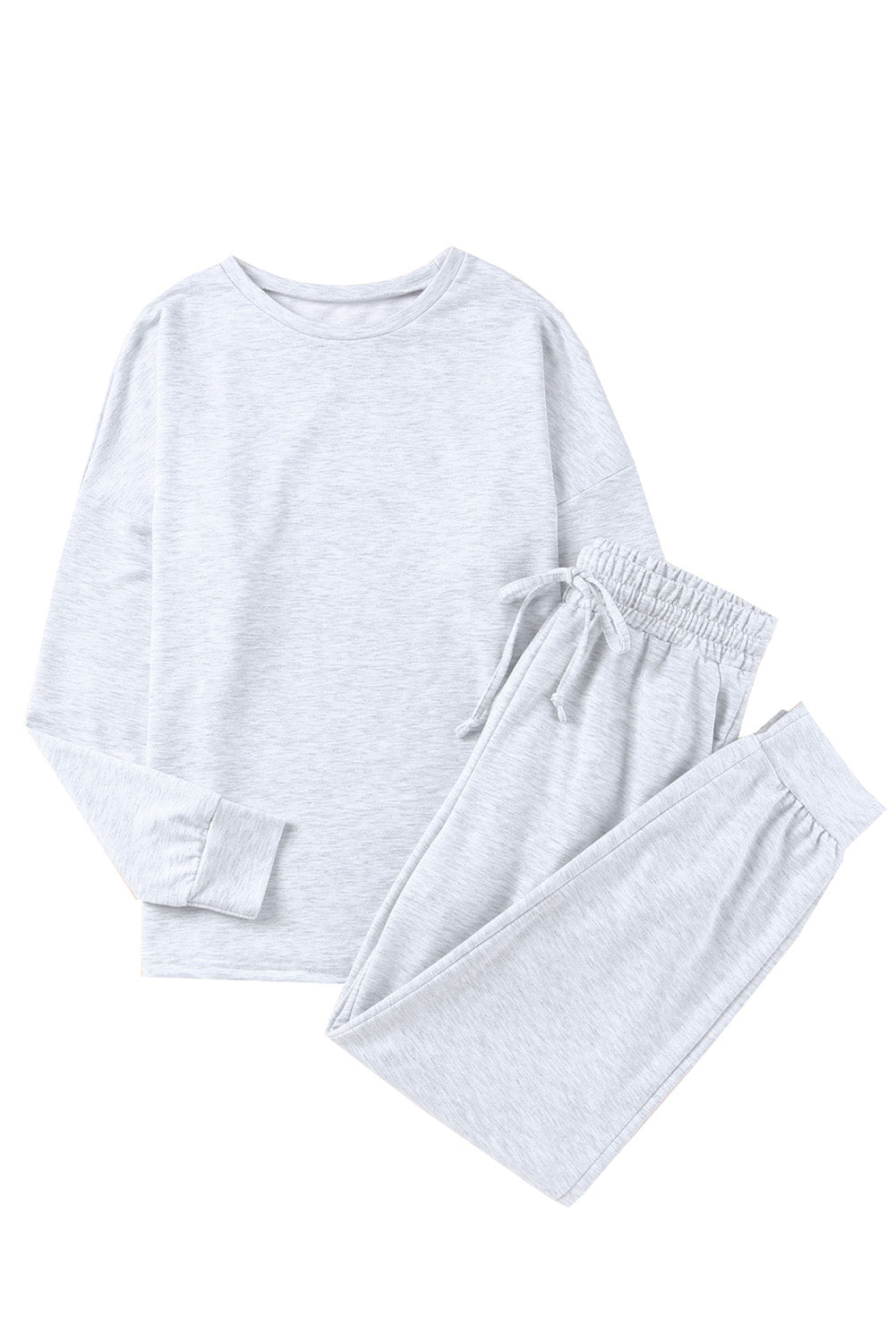 Casual Long Sleeve Pullover & Joggers Pajamas Set