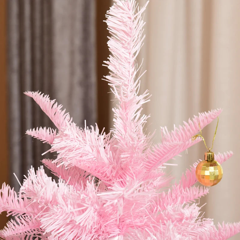 5FT Artificial Pink Christmas Tree with Automatic Open