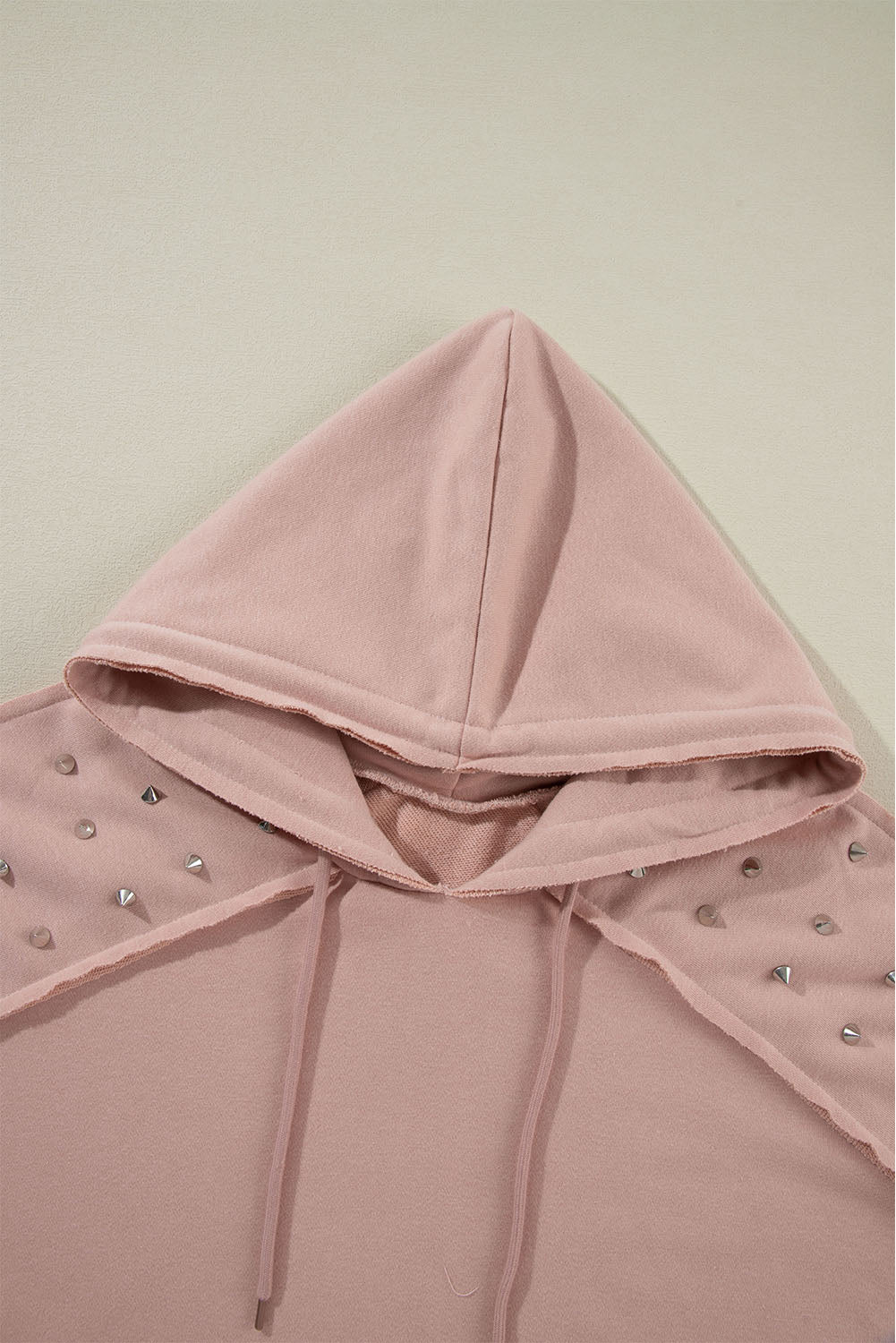 Stud Detail Kangaroo Pocket Hoodie