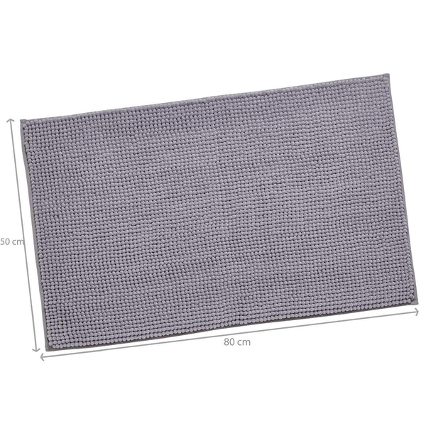 Bobble Textured Bath Mat Grey