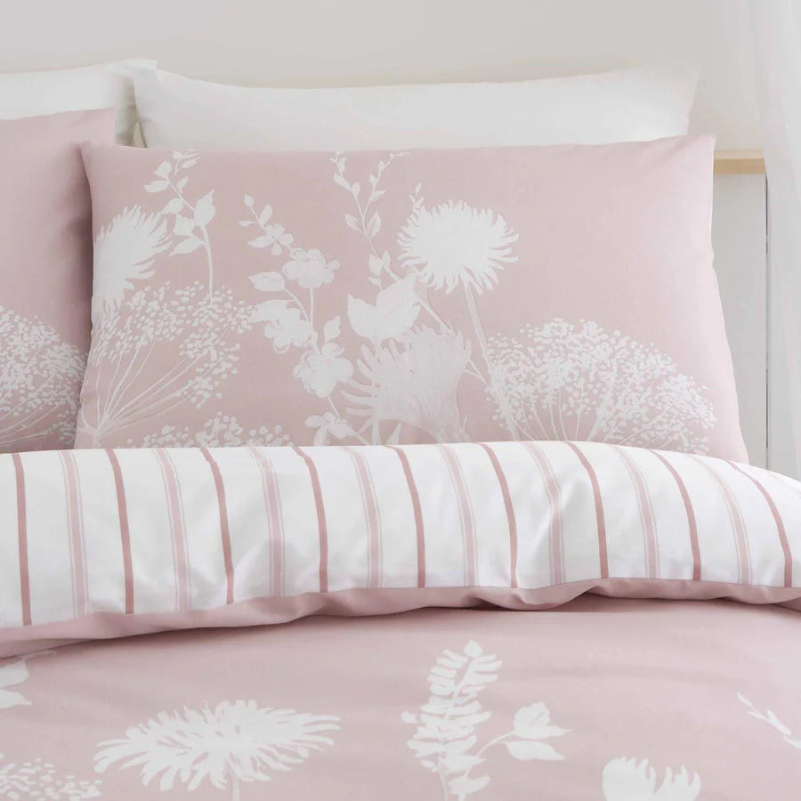 Meadowsweet Floral Blush Duvet Cover Set by Catherine Lansfield