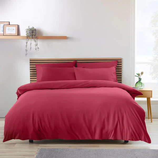 So Soft Non Iron Duvet Cover Set Hot Pink by Catherine Lansfield