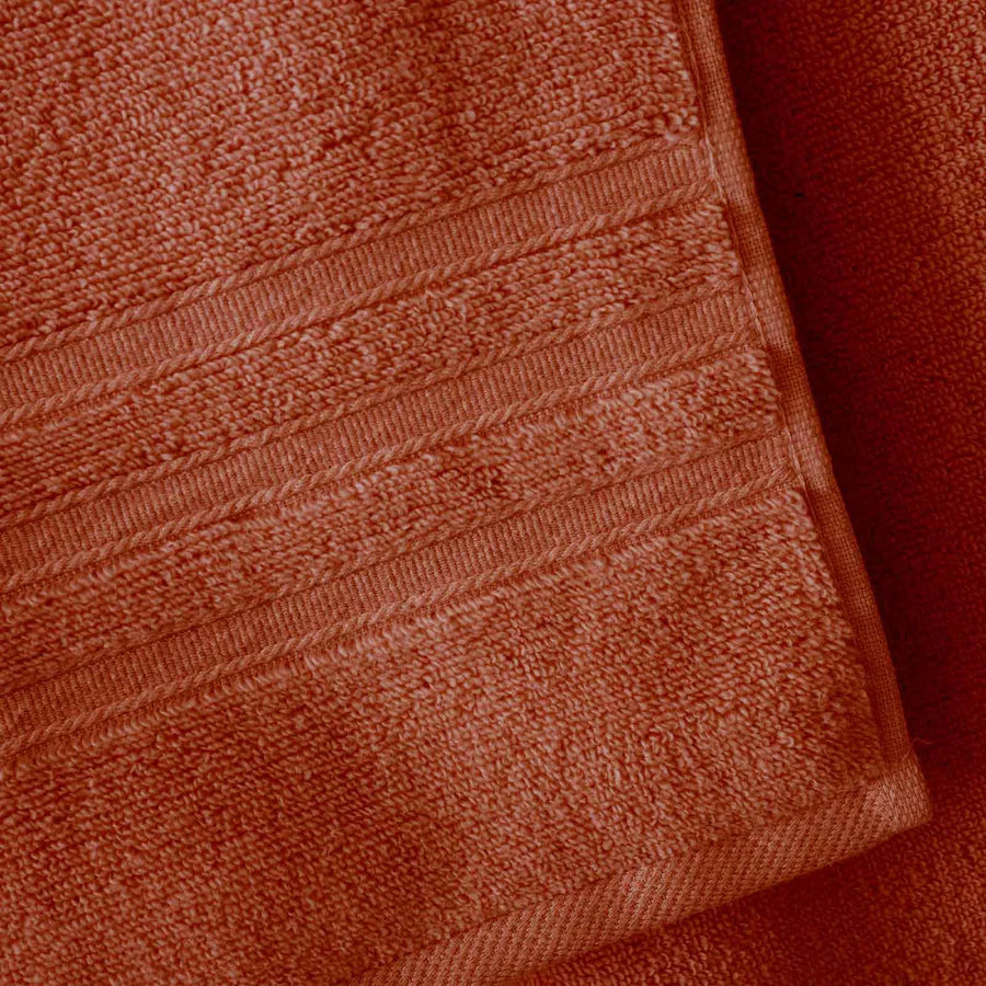 Zero Twist Bath Sheet Pair in Terracotta by Catherine Lansfield