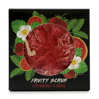 Fruity Scrub Soap on a Rope - Strawberry & Guava