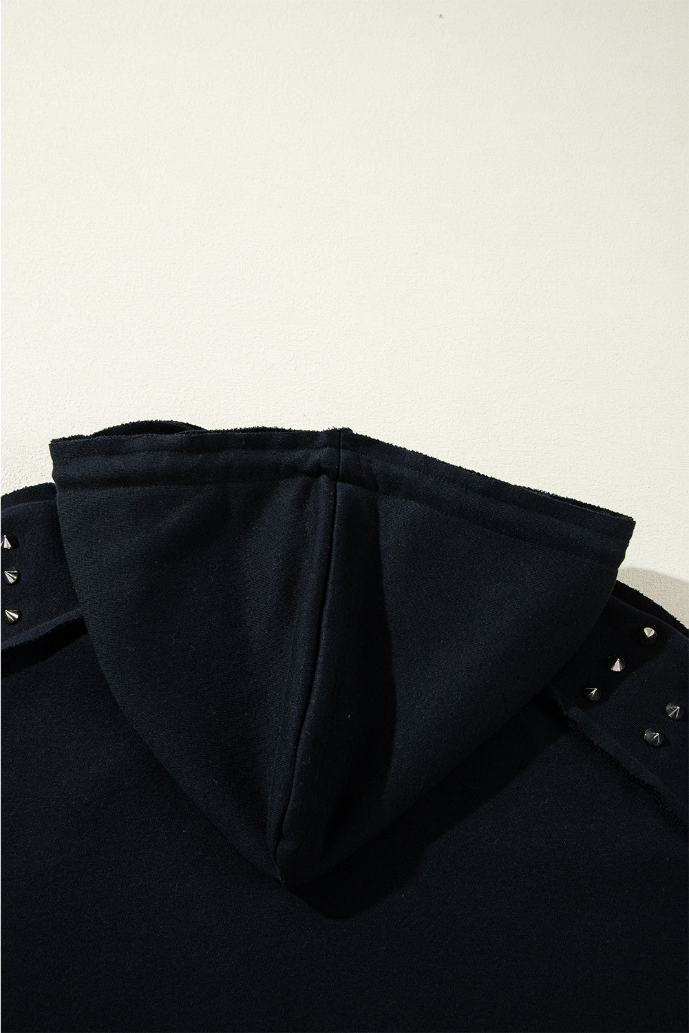 Stud Detail Kangaroo Pocket Hoodie