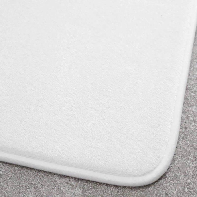 Anti-Bacterial Bath & Pedestal Mat Set White