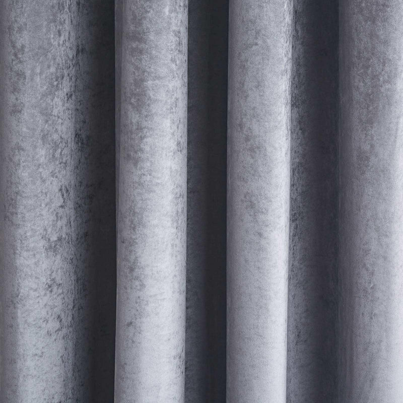 Crushed Velvet Glamour Sequin Eyelet Curtains by Catherine Lansfield