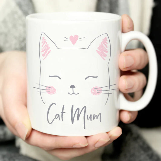 Personalised Cat Mum Mug