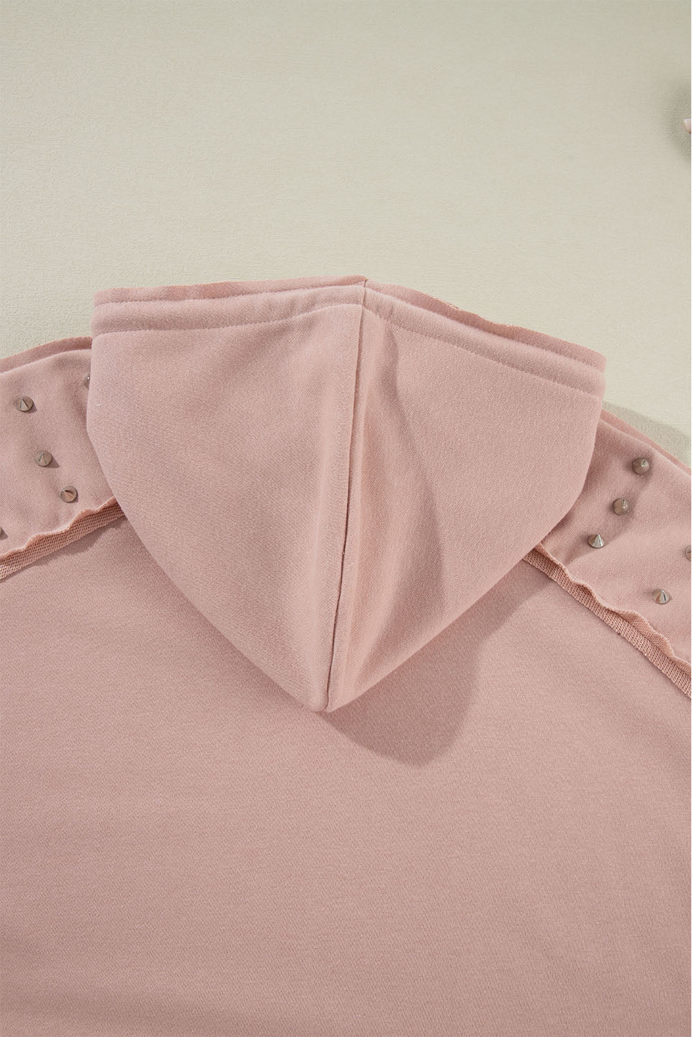 Stud Detail Kangaroo Pocket Hoodie