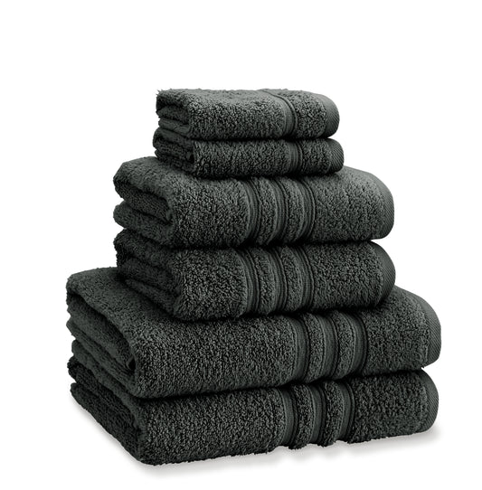 Zero Twist 6 Piece Towel Bale Set in Charcoal by Catherine Lansfield