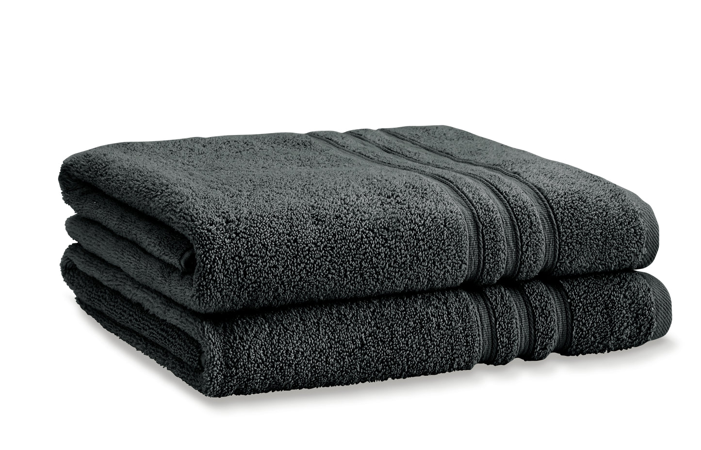 Zero Twist Bath Sheet Pair in Charcoal by Catherine Lansfield