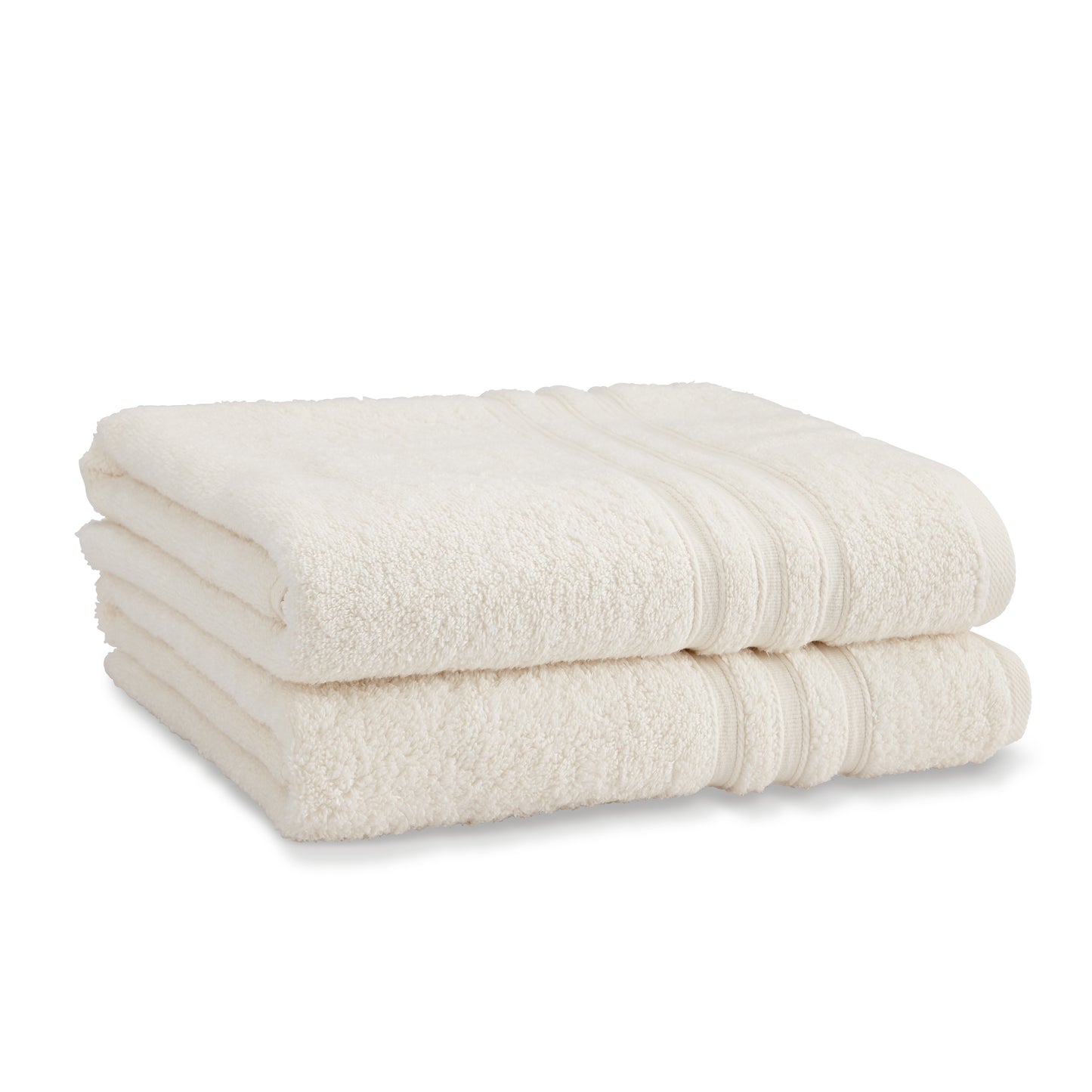 Zero Twist Bath Sheet Pair in Cream by Catherine Lansfield