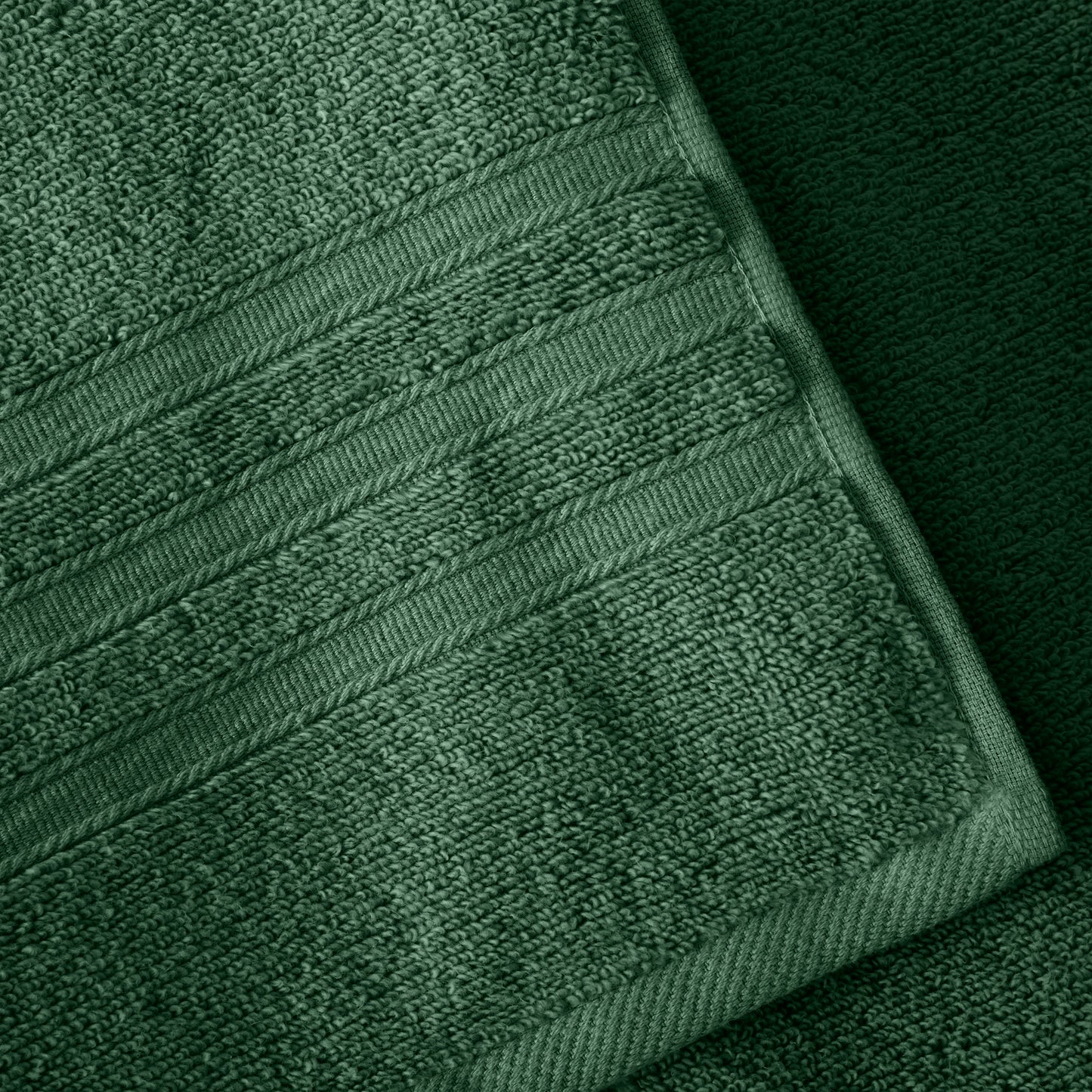 Zero Twist 6 Piece Towel Bale Set in Dark Green by Catherine Lansfield