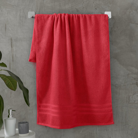 Zero Twist Bath Sheet Pair in Red by Catherine Lansfield