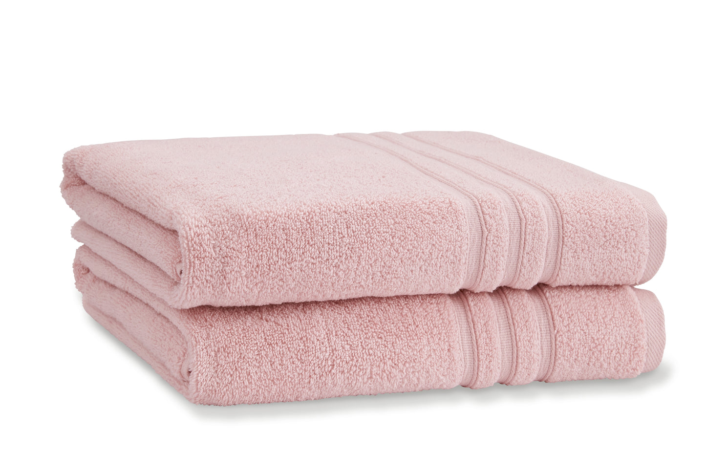 Zero Twist Bath Sheet Pair in Pink by Catherine Lansfield