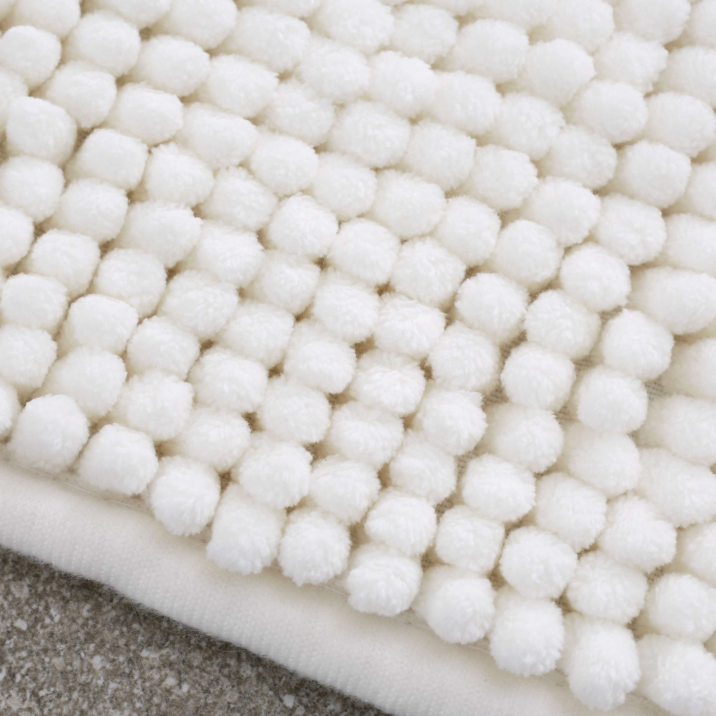 Bobble Textured Bath Mat Cream