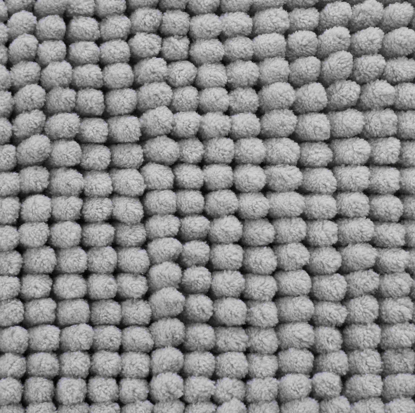 Catherine Lansfield Bobble Textured Bath Mat in Silver