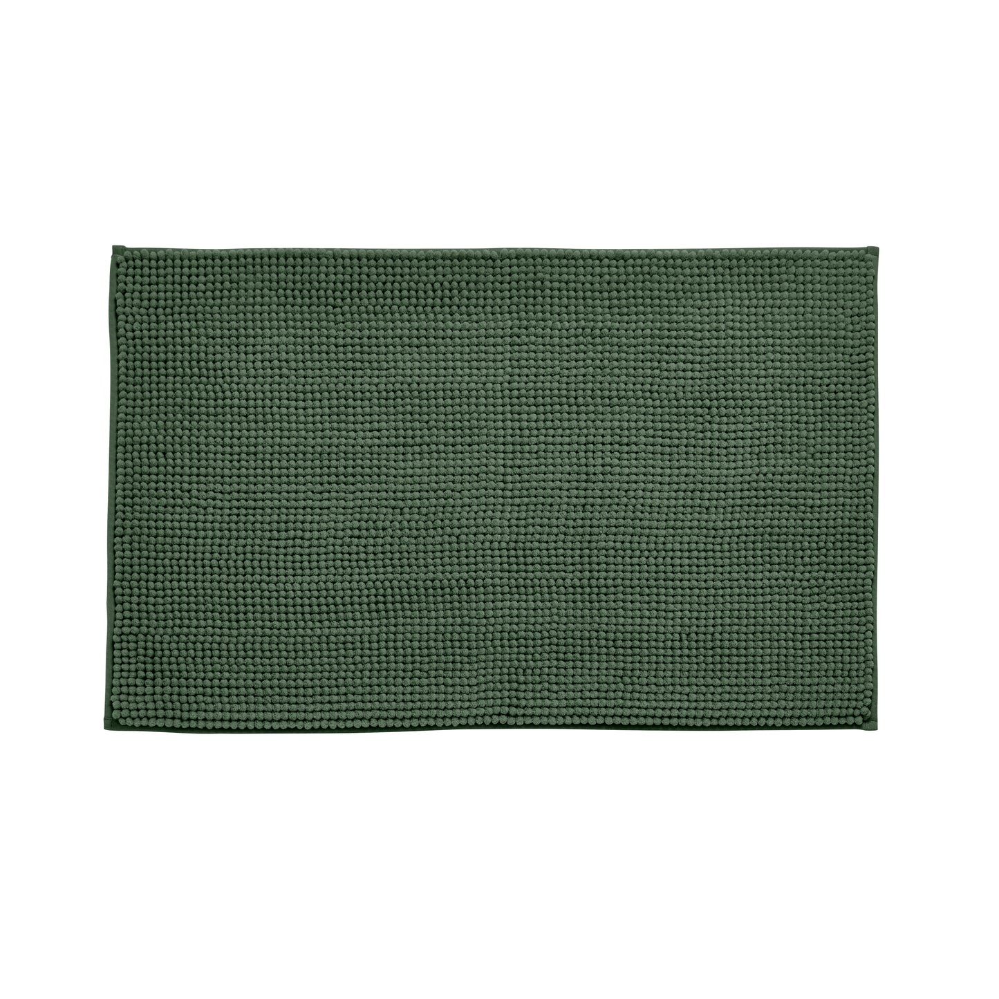 Bobble Textured Bath Mat in Dark Green